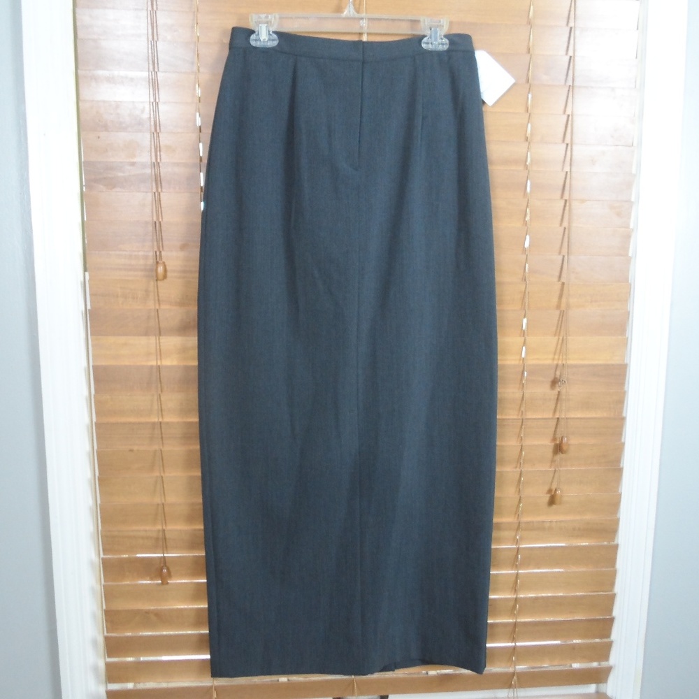 NWT Ralph Lauren Charcoal Gray Maxi Skirt Size 10